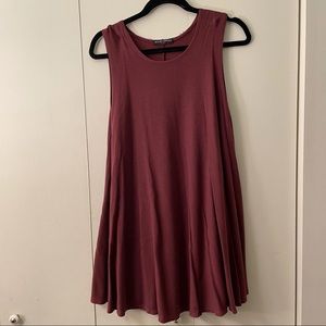 Sleeveless burgundy BRANDY MELVILLE dress